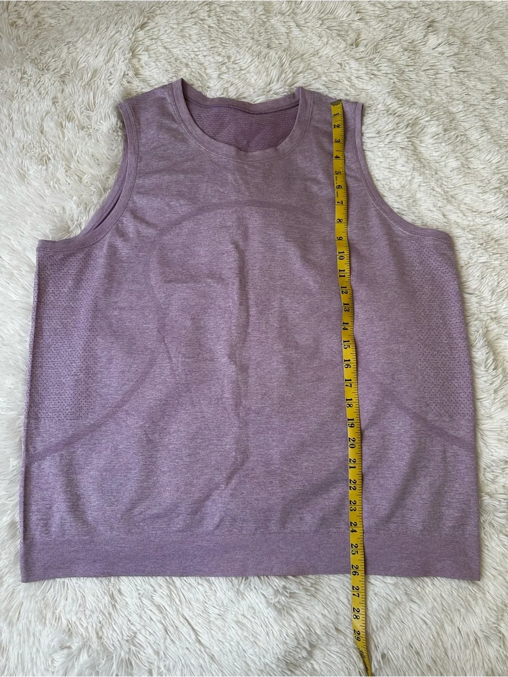 Lululemon Swiftly Breeze Tank Top Heather Mauve Purple Sleeveless Size: 14